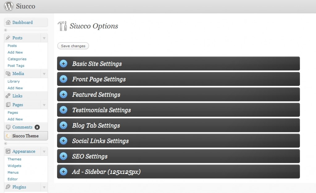 Option Panel